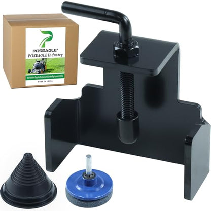 Riding Lawn Mower Blade Removal Tool with Lawn Mower Blade Sharpener and Balancer Replaces MTD 490-850-0005 Blade Removal Tool Cub Cadet 490-850-0005 Lawn Mower Blade Holder Removal Tool - color: A03 1xLawn Mower Blade Removal Tool Kit