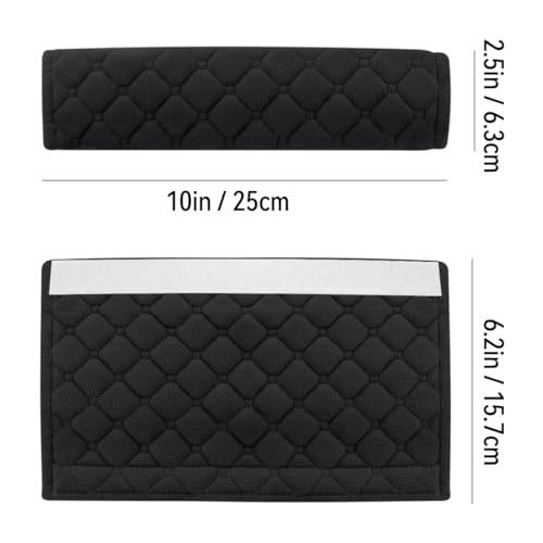 yuntop 2 PCS Car Seat Straps Shoulder Pads Soft Auto Seat Belt Cover Universal Safety Strap Cover Helps Protect Your Neck and Shoulders from Seat Belt Friction (Black) - color: Black