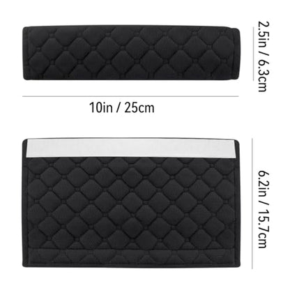yuntop 2 PCS Car Seat Straps Shoulder Pads Soft Auto Seat Belt Cover Universal Safety Strap Cover Helps Protect Your Neck and Shoulders from Seat Belt Friction (Black) - color: Black