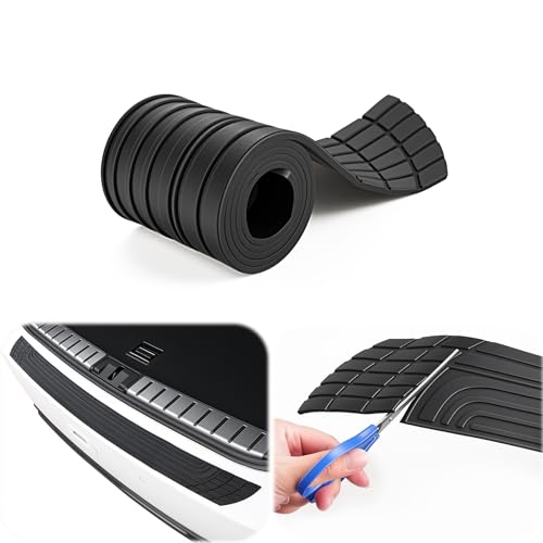 SINGARO Car Rear Bumper Protector, 42inch x3.4inch Car/SUV Universal Rubber Anti-Scratch Trunk Exterior Accessories - size: 42"x3.4"