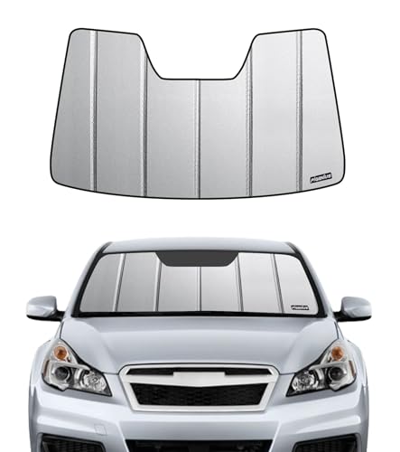 Pigenius Windshield Sunshade for Subaru Legacy/Outback 2010-2014 Eyesight, Premium Grey Leather Finish - color: gray, size: for legacy/outback 2010-2014 with eyesight