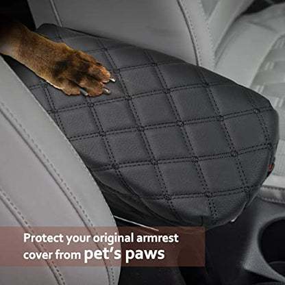 SKTU for 2021 2022 2023 2024 2025 2026 Kia Seltos Armrest Cover 2023 2024 2025 2026 Seltos Accessories Armrest Pad 2024 2025 2026 Seltos Seat Box Pad 2024 2025 2026 Seltos Center Console Cover - color: for 2021-2026 Seltos