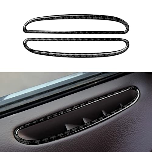 Car Door Air Vent Outlet Decals for 2011-2023 Chrysler 300 / 300C / 300S / Limited/Touring/Base Accessories Carbon Fiber Interior Stickers - color: Door Air Vent