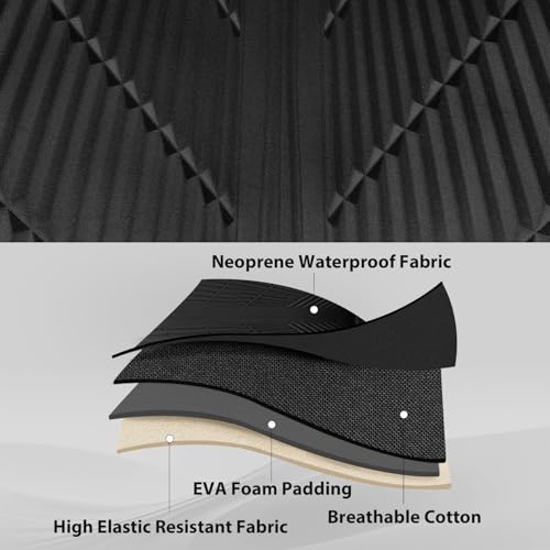 CAR PASS 3D Neoprene Back Seat Cover, Waterproof Rear Seat Covers Universal Fit for Cars Sedans Trucks Vans and SUVs, Black - color: Solid Black-Rear, size: Rear Seat