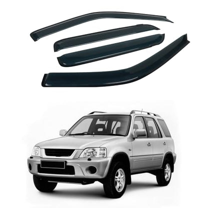 4PCS Rain Guards Window Visors Wind Deflector Fits for Honda CR-V (CRV) SUV 1997-2001, Front & Rear Outside Mount Vent Shade 1997 1998 1999 2000 2001 - size: For 1997-2001 Honda CRV