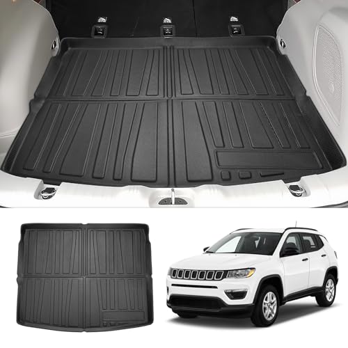 Cargo Liner for Jeep Compass 2017-2025 All Weather Trunk Mat for Compass Accessories Cargo Mat TPE Heavy Duty Anti-Slip - size: 6)Jeep Compass【2017-2025】