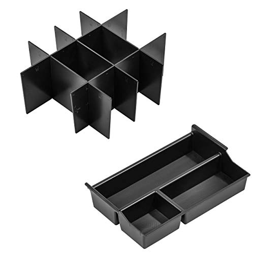 Vehicle OCD - Center Console Divider and Tray Organizer for Toyota Tundra (2014-2021) - Made in USA - SLX502 - size: 2014-2021, style: Boxed Set
