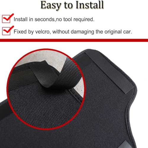 XITER With "Pathfinder" LOGO 2Pcs Leather Car Seat Back Protectors Kids Kick Mats Waterproof Backseat Covers for Pathfinder 2013-2025,2026 Interior Accessories (Black)