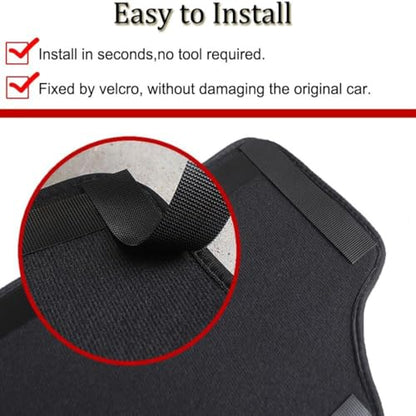 XITER With "Pathfinder" LOGO 2Pcs Leather Car Seat Back Protectors Kids Kick Mats Waterproof Backseat Covers for Pathfinder 2013-2025,2026 Interior Accessories (Black)