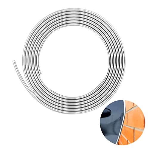 Car Door Edge Guards Chrome Silver Universal U Shape Moulding Trim Strip Automotive Door Protector Decorative for Sedans, Trucks, SUV, ATV (16FT, Silver) - color: Silver, size: 16FT
