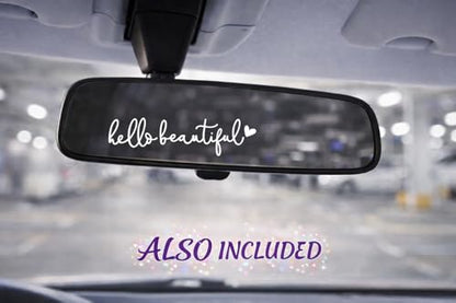 Blind Spot Mirrors, Heart Shaped HD Glass Frameless Convex Rear View Mirrors, Wide Angle Adjustable Stick for Side Mirror, Automotive Exterior Accessories for Car, SUV & Trucks, Pack of 2