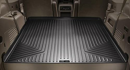 Husky Liners Weatherbeater Cargo Liner | Fits 2018-2024 Ford Expedition Max, 2018-2024 Lincoln Navigator L Reserve/Select (Behind 3rd Seat) | 1-pc Black - 23441
