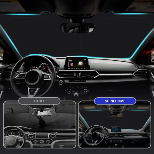 Car Windshield Sun Shade Compatible with 2017-2023 2024 2025 2026 Mazda CX-5 CX5 Accessories Sport, Touring, Grand Touring, 4 Door Crossover Foldable Sunshade Custom Windshield Sun Visor - size: For 2017-2026 Mazda Cx-5