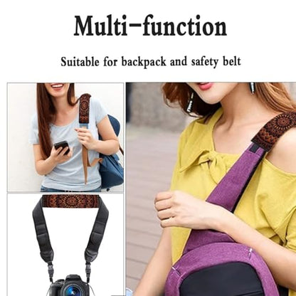 Orange Mandala Car Seat Belt Cover Seatbelt Pads,All Season Universal Trendy Shoulder Strap Pads Padding for Vehicle/Backpack,Set of 2 - color: Orange Mandala