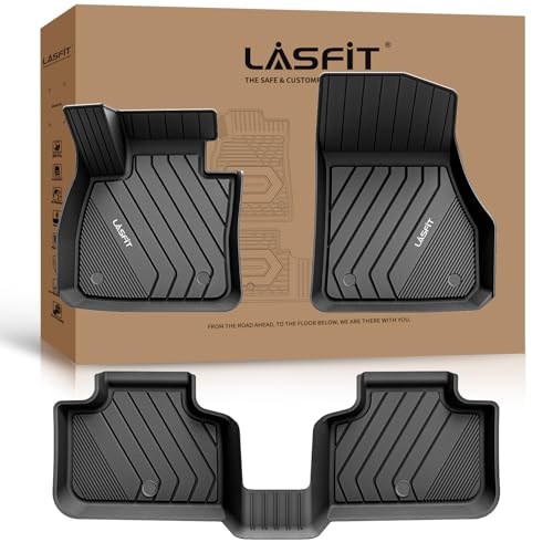 LASFIT Floor Mats Fit for BMW X2 2018-2023/ BMW X1 2016-2022 M35i, sDrive28i, xDrive28i, Custom Fit TPE All Weather Waterproof Floor Liners Front & Rear Rows Car Liners, Black - size: 1) X2 2018-2023 | X1 2016-2022 | Floor Mats