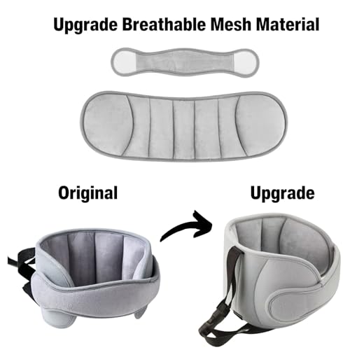 PandaEar Car Seat Toddler Head Support, Adjustable Baby Carseat Head Holder Strap for Car Seat Stroller, Soft Neck Relief Band for Kids Infants Comfortable Travel Sleep