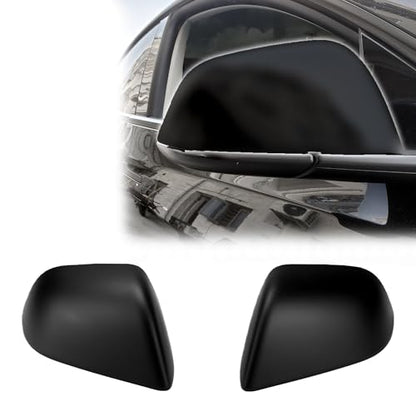 Side Mirror Caps Cover Compatible with Tesla Model 3 2017 2018 2019 2020 2021 2022 2023 2024 2025 Matte Black Mirror Covers - color: Model 3 Matte Black Mirror Covers