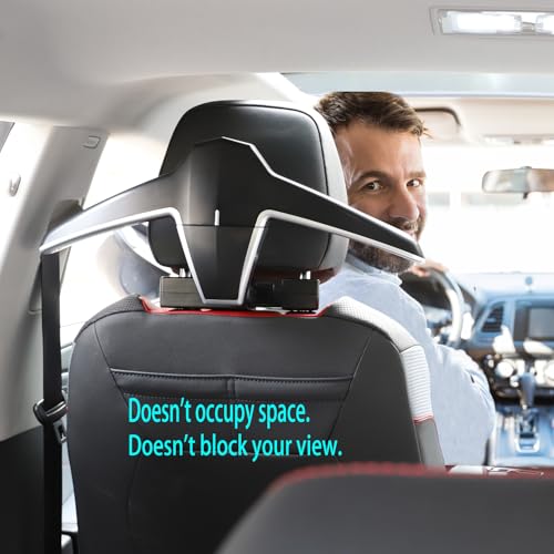 Car Clothes Hanger for Jacket Suit Shirt Auto Headrest Back Seat Coat Hangers (High-Grade) - style: High-grade