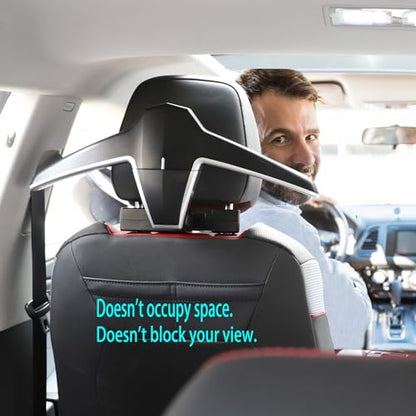 Car Clothes Hanger for Jacket Suit Shirt Auto Headrest Back Seat Coat Hangers (High-Grade) - style: High-grade