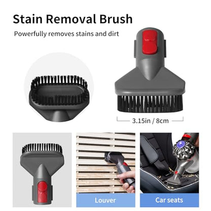 Replacement Attachment Kit compatible with Dyson V7 V8 V10 V11 V15 Absolute Animal Vacuum Cleaner, Flexible Extension Hose Mattress Tool Stiff Brush Soft Bristle Attachment, and Flexible Crevice Tool - color: Home Cleaning Kit