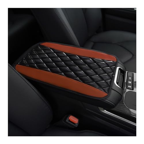 Ohleats Car Center Console Cushion Pad, PU Leather Waterproof Auto Armrest Box Cover Protector, Comfortable Armrest Seat Box Cover Mat, Universal Car Accessories for SUV Truck (Coffee) - color: Coffee