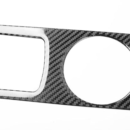 NVCNX Car Center Console Cup Holder Panel Cover Decal Compatible with Lexus IS250 2014 2015 / IS200t 2016 2017 / IS300 2016-2020 / IS350 2014-2020 Carbon Fiber Interior Trim Accessories Black - B - color: Cup Holder - B