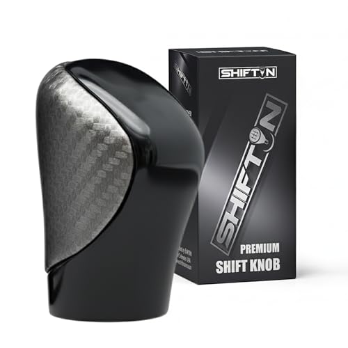Gear Shift Knob Shifter for Lexus RX-350 ES GS GX IS350 NX300 RC-300 RX 200t 300 350 3450h 450hL 350L (Gray Carbon Leather/Piano Black) - color: Gray Carbon Leather / Piano Black