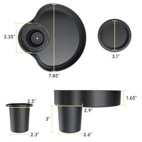 Kids Car Sanck Tray, Travel Trays for Kids with Car Cup Holder, Toddlers Road Trip Essential, Travel Snacks Food Plate for Stroller, Boosters, and Anywhere with a Cup Holder Tray (1pc black) - color: black