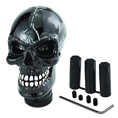 Skull Gear Speed Shift Stick Head Fit Most Cars - color: Black