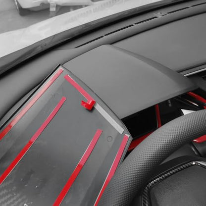 YINGTUU for Honda Civic Accessories 10th Gen 2016 2017 2018 2019 2020 2021 Car Dashboard Instrument Protective Cover Decals Carbon Fiber Pattern - color: Dashboard Protector Cover