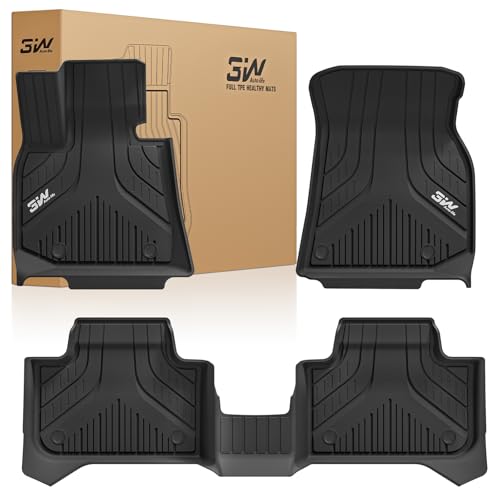 3W Floor Mats for BMW X3 G45 2025 2026, Accessories Custom Fit TPE All Weather Front & Rear Rows Waterproof Car Mats Liner for BMW X3 30/M50 xDrive - style: 2) X3 2025-2026 | Floor Mats