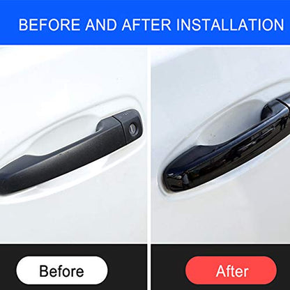 ITrims Door Handle Cover Trim for Toyota 4Runner 4WD N280 2010-2023 2018 2019 2020 2021 Car Styling Accessories Exterior Door Handles 8PCS Black ABS(No Smart Key Holes) - size: No Smart Key Holes