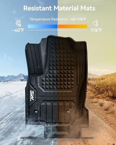 3W Floor Mats Fit for Toyota 4 Runner 2025 2026(Only Fit Hybrid), TPE All Weather Custom Fit Floor Liner for 4Runner Accessories 1st and 2nd Row Full Set Car Mats Easy Clean, Black - style: 6. 4Runner Hybrid 5Seat|25-26|Floor mat