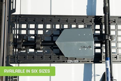 DV8 Offroad Universal Molle Panels | Can Be Mounted Almost Anywhere Including Vehicles, Garages, etc. | Available in 3 Sizes | Universal Mounting for Tools, Recovery Gear, & More (23" x 15") - size: 23" x 15"