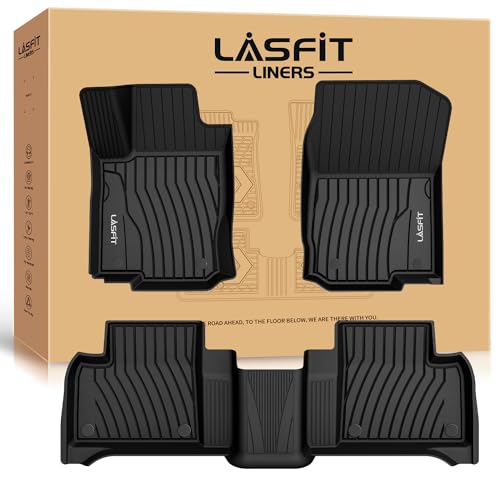 LASFIT Floor Mats for Mercedes Benz GLE 2019 2018 2017 2016 350/400 / 43 AMG / 450 AMG / 550e / 63 AMG / 63 AMG S, Custom Fit All Weather TPE Car Liners for GLE Floor Liners, 1st & 2nd Row,Black - size: 1) For Benz GLE | 2016-2019 | 1st & 2nd Row