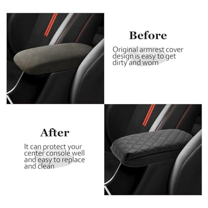 SKTU for 2024 2025 2026 Hyundai Kona Center Console Cover 2024 2025 2026 Kona SE/SEL/N Line/Limited Armrest Pad Cover Kona Seat Box Cover Hyundai Kona 2024 2025 2026 Accessories Center Console Cushion - color: 2024+ Kona
