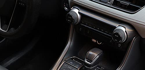 ERIDANUS Auto Accessories Fit for RAV4 2024 2023 2022 2021 2020 2019 Dashboard Ac Switch Panel Button Cover Frame Trim (Peach Wood Style) ABS 1 PC - color: Peach Wood Style