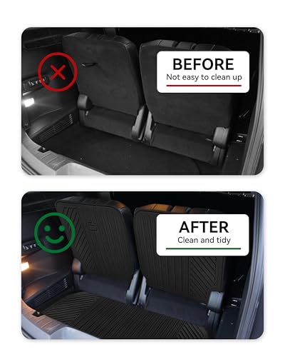 Cargo Liner Compatible with 2015-2019 Ford Explorer Third Backrest Mats & Lower Trunk Mat (3rd Backrest Mats+Lower Trunk Mat) - size: FOR 2015-2019 Ford Explorer(3rd+lower Trunk Mat)