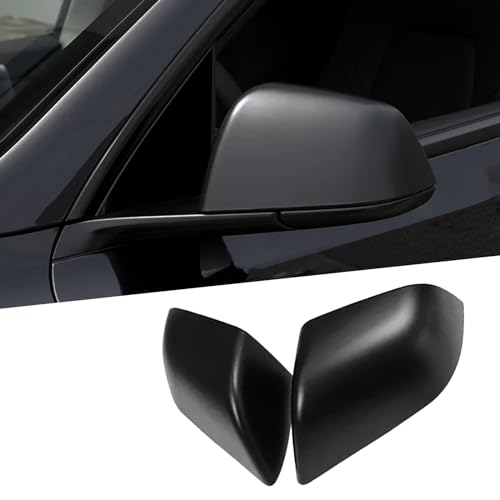 for Tesla Model Y Rearview Mirror Guard Cover, Side Mirror Cover Exterior Accessories fit for Tesla Model Y 2024 2023 2022 2021 (Model Y-Matt Black) - color: Model Y-Matt Black