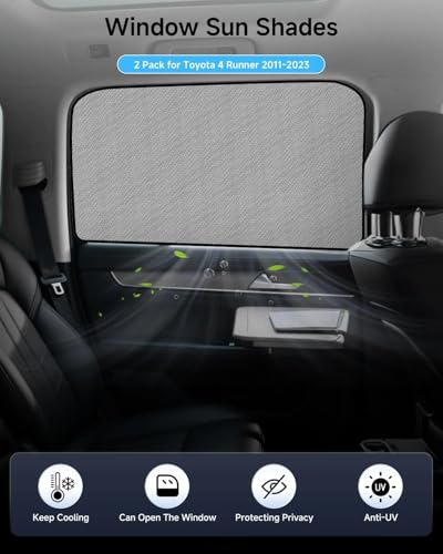 Car Window Shade for GMC Sierra 1500 2500 3500 2019-Now,2 Pack UV & Glare Protection, Breathable Privacy Insect & Bug Blocker Magnetic Mesh Side Rear Sun Shades for Baby Camping, Napping & Travel - size: 2PC for GMC Sierra 1500 2500 3500(2019-Present)