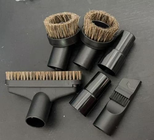6 Pack Round Dust Brush For Shark Vacuum Attachment Replacement Shark Vacuum Brush Attachment with Vacuum Hose Adapter, For Most Vacuum Cleaners Accessories - style: 6Pack for Shark Vacuum Brush Attachment