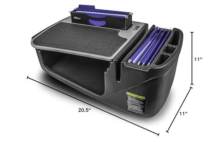 AutoExec Efficiency FileMaster Car Desk for Your Vehicle Workstation and Mobile Office, Grey - color: Grey, style: Desk only