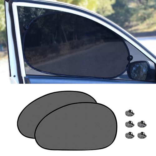 2PCS Car Window Shade, 25"×15" Side Window Sun Shade Blocker with Suction Cups, Mesh Vehicle Window Screen Provide Glare and UV Rays Protection for Baby, Universal Car Accessories for Most Models - color: 25.3"x14.5"/2PCS