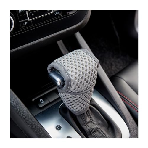 AUCELI Car Gear Shift Knob Cover, Automotive Manual Stick Shifting Handle Gear Shift Knob Protector, Vehicle Decoration Accessories Universal for SUV, Truck, RV and More - color: Gray