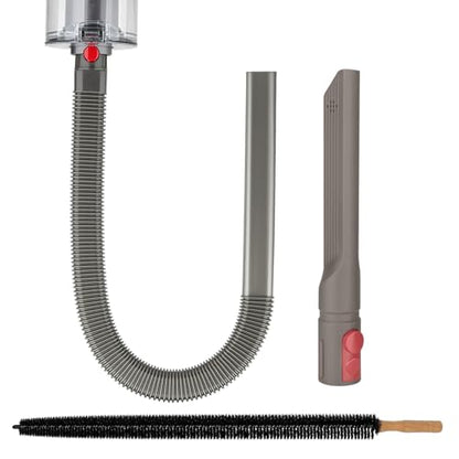 Dryer Vent Lint Vacuum Atttachments Kit and Crevice Tool for Dyson Gen 5 V15 V12 V11 V10 V8 V7 Detect Outsize Slim Absolute Cyclone Vacuum Cleaner Nozzle Flexible Dryer Lint Remove Hose Cleaner Kit - style: Dryer Hose Kit Gray