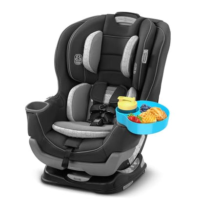 2PCS Car Seat Cup Holder for Kids - Kids Travel Tray with Snack Tray, Sturdy CarSeats Snack Trays for Toddler, Car Cup Holder for Safety Seats, Fits Stroller & Booster (blue/gray) - color: bluegray