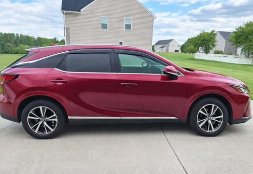 2023-2026 Tape-on Rain Guards for Lexus RX Side Window Deflector Visors 350 350h 500h F Sport Premium Luxury Durable Tinted Vent Shade 2024 2025 - size: For Lexus RX 2023-2026