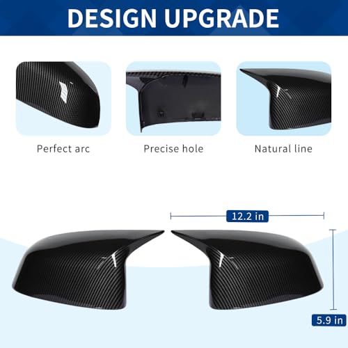 Side Mirror Cover Compatible with X3 G01 X4 G02 / Pre-lci X5 G05 X6 G06 X7 G07 (Carbon Fiber Pattern, G01 G02 G05) - color: Carbon Fiber Pattern, size: G01 G02 G05