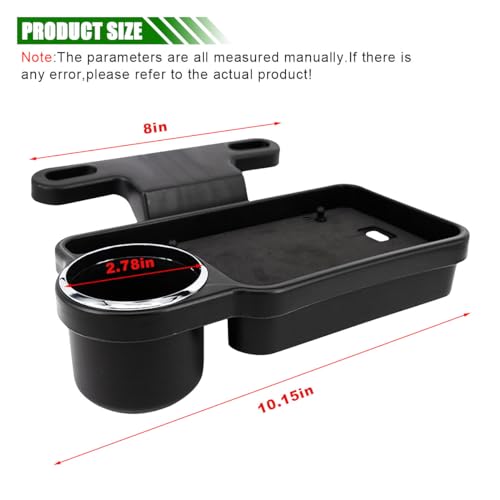 Car Cup Holder Tray, Detachable Eating Organizer Backseat Car Tray, Car Back Seat Organizer Foldable Desing, Automotive Accessories for Most Vehicles
