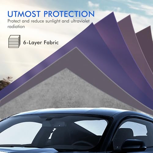 Car Cover Waterproof All Weather, 6 Layers Outdoor Full Exterior Cover Rain Sun UV Snowproof Protection with Zipper Cotton, Mirror Pocket for Ford Mustang - style: Ford Mustang